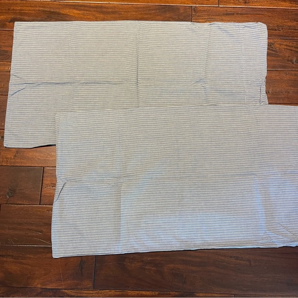 2 Vtg Ralph Lauren Striped king pillowcases
